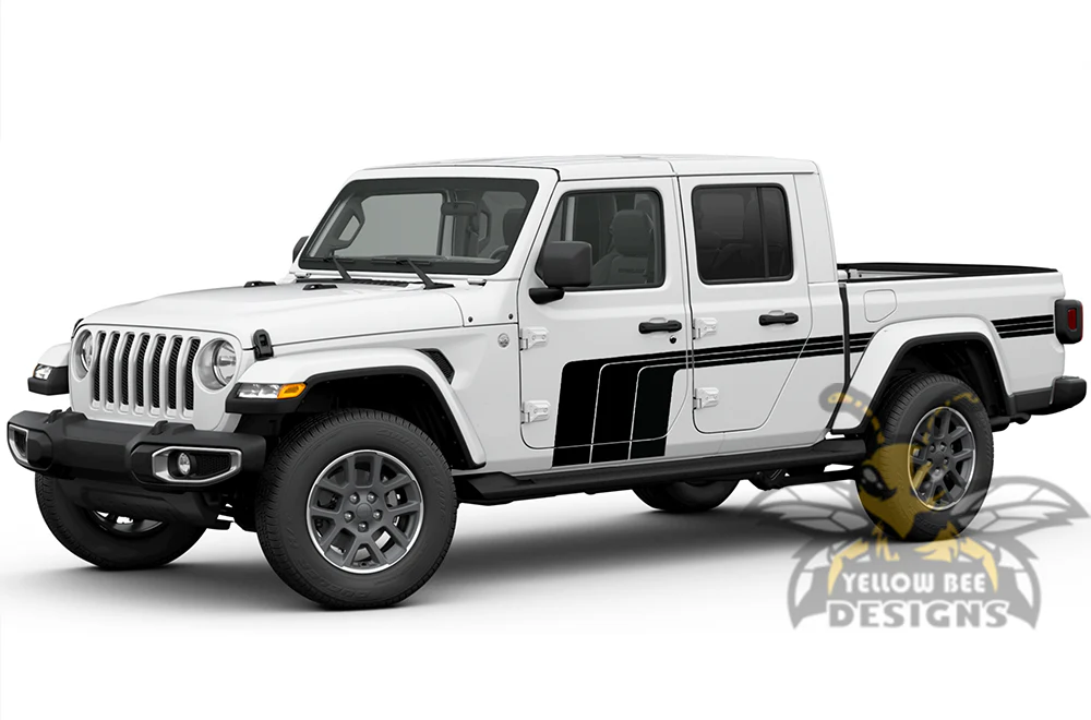 Jeep JT Gladiator 4 Door Scrambler Retro Triple Stripes for JT Gladiator - Image 2