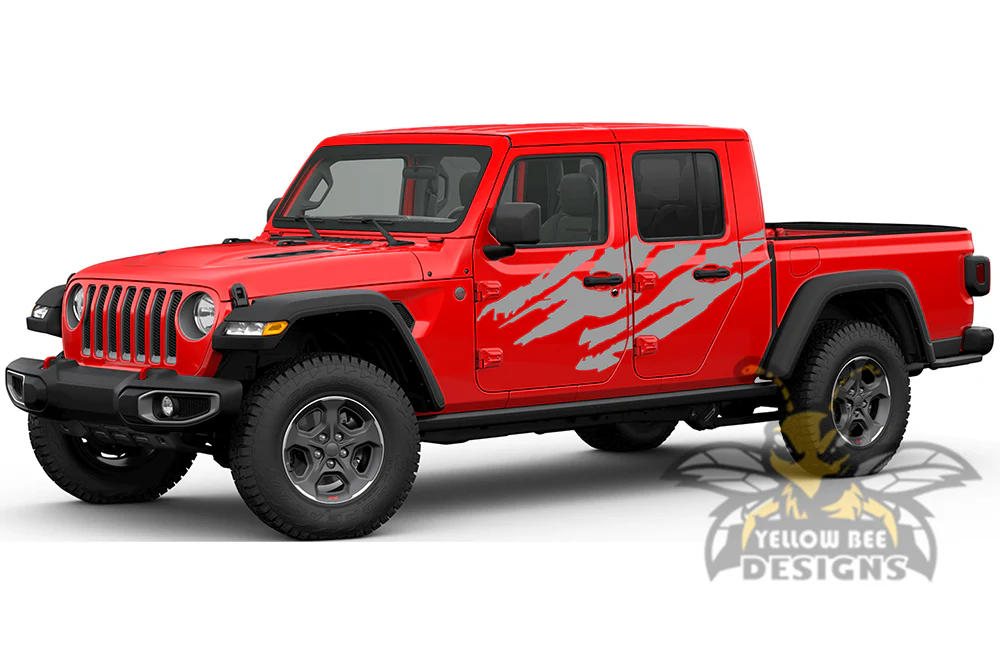 Side Scratches Decals Graphics compatible with Jeep JT Gladiator - Image 3