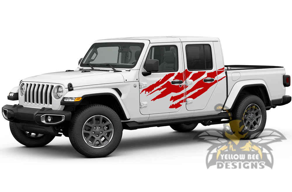 Side Scratches Decals Graphics compatible with Jeep JT Gladiator - Image 4