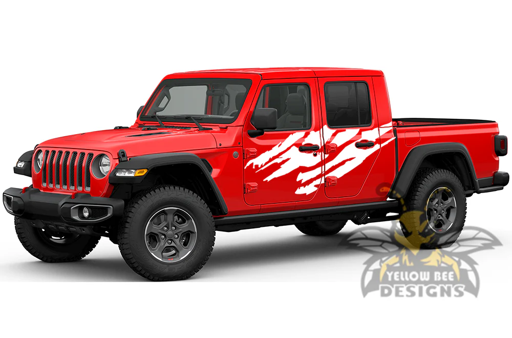 Side Scratches Decals Graphics compatible with Jeep JT Gladiator - Image 5