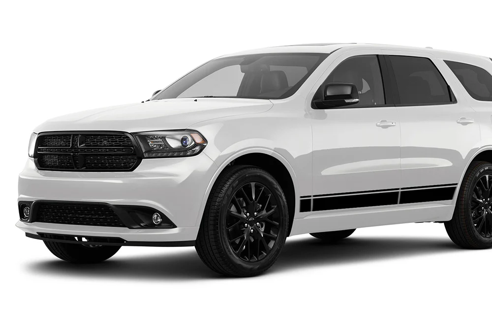 Lower Belt Side Stripes Vinyl Decals Compatible With Dodge Durango