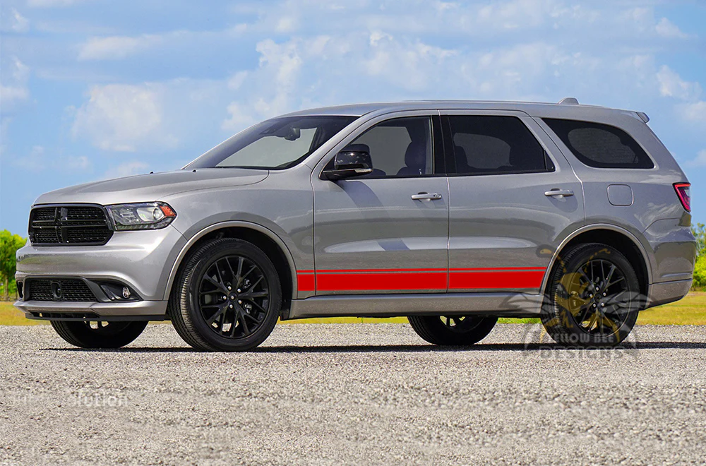 Lower Belt Side Stripes Vinyl Decals Compatible With Dodge Durango - Image 2
