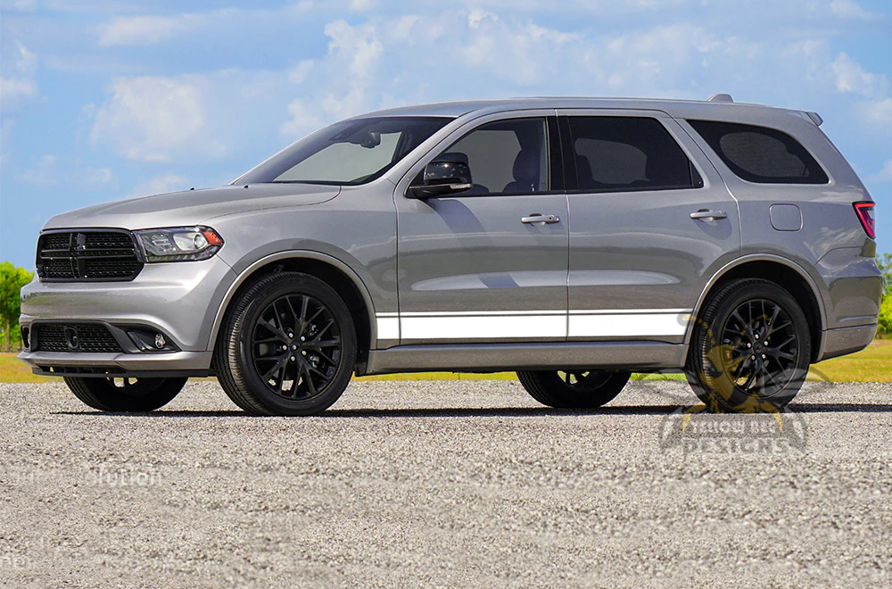 Lower Belt Side Stripes Vinyl Decals Compatible With Dodge Durango - Image 4