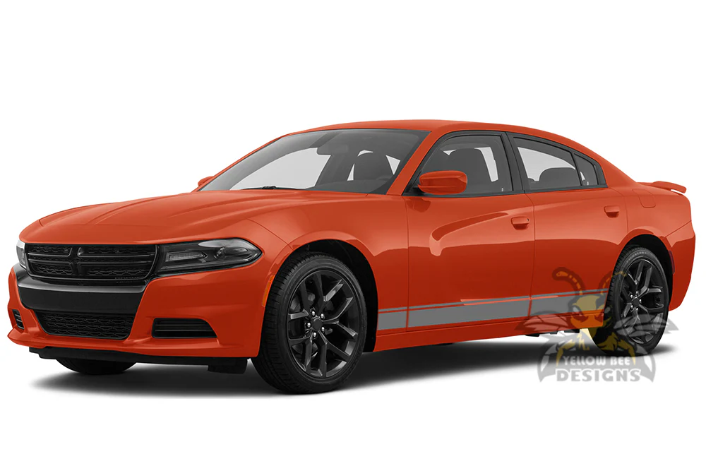 Lower Belt Stripes Graphics Vinyl Decal Compatible with Dodge Charger - Image 2