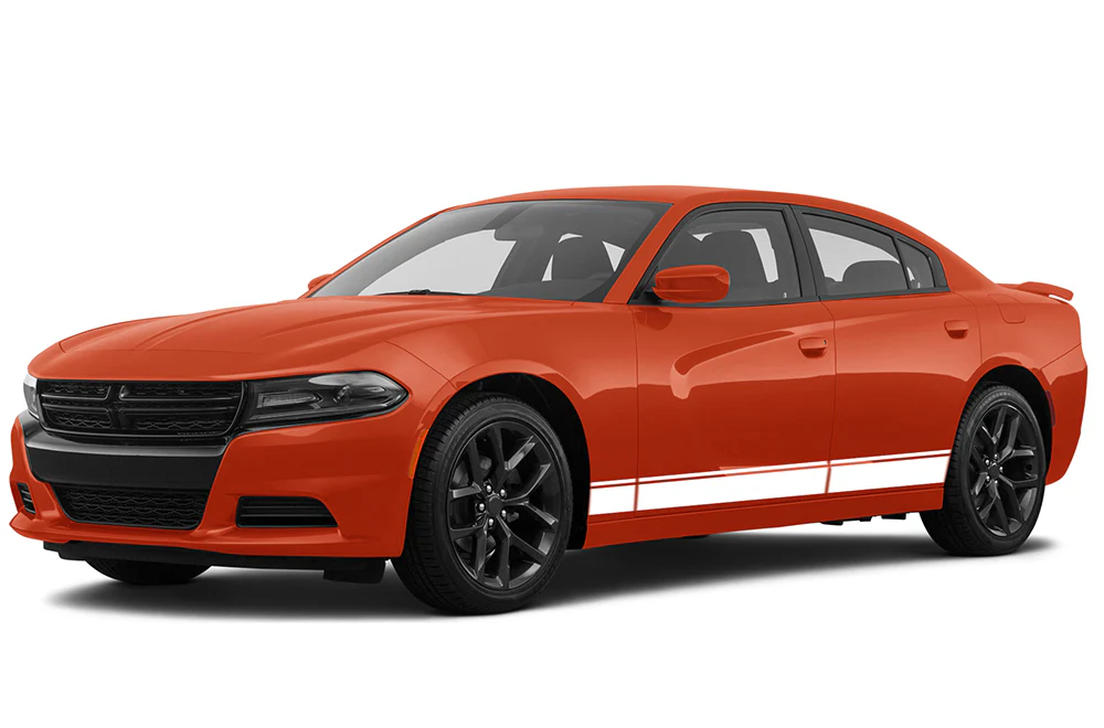 Lower Belt Stripes Graphics Vinyl Decal Compatible with Dodge Charger - Image 3
