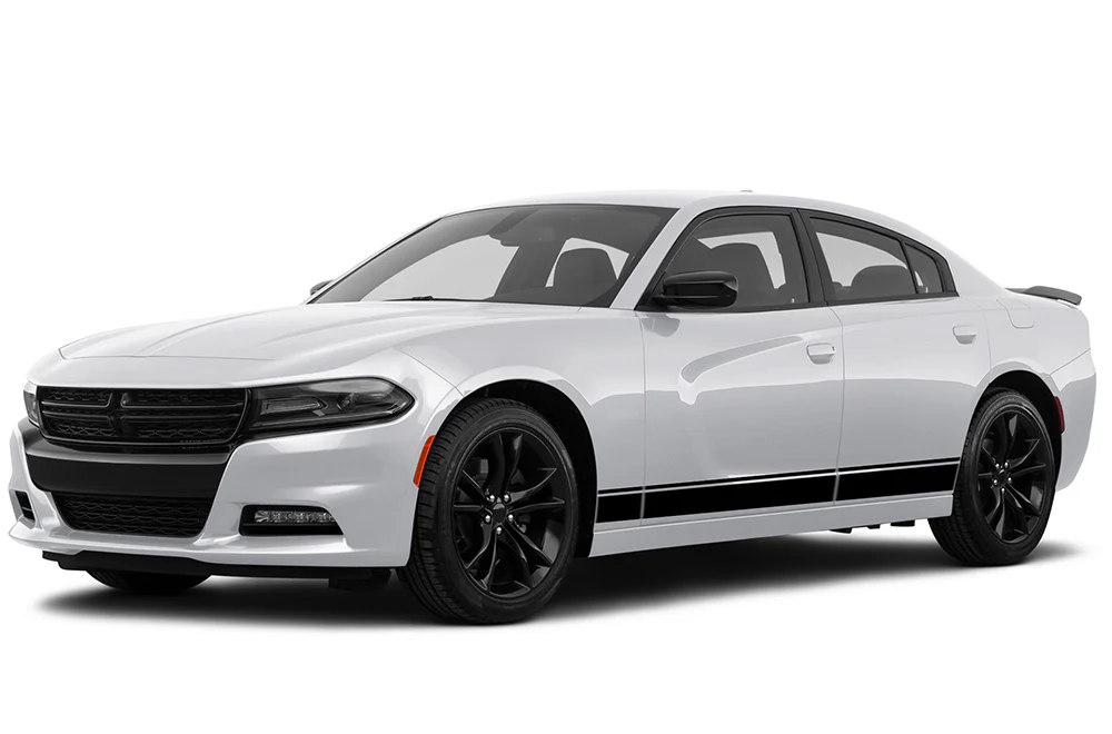 Lower Belt Stripes Graphics Vinyl Decal Compatible with Dodge Charger - Image 4