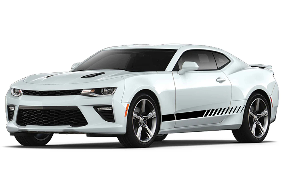 Lower Door Side Stripes Graphics Vinyl Decals Compatible with Chevrolet Camaro