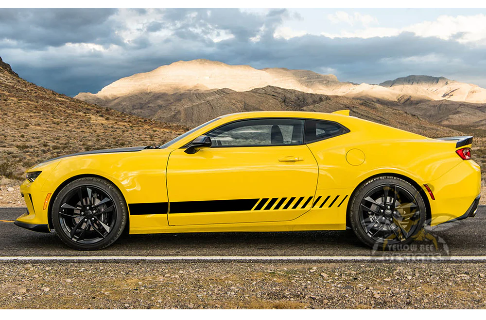 Lower Door Side Stripes Graphics Vinyl Decals Compatible with Chevrolet Camaro - Image 4