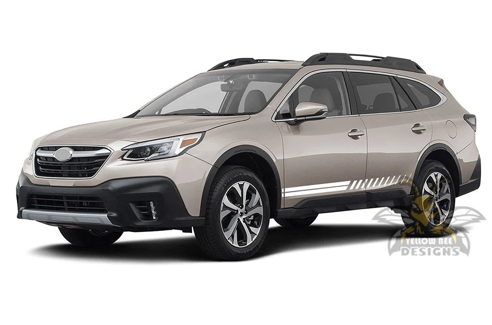 Lower Dual Style Side Stripes Graphics Vinyl Decals Compatible with Subaru Outback - Image 3