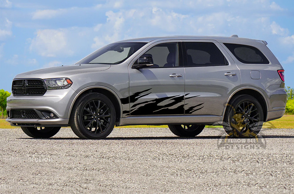 Lower Fire Side Door Vinyl Decals Compatible With Dodge Durango - Image 2