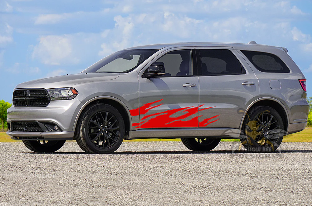 Lower Fire Side Door Vinyl Decals Compatible With Dodge Durango - Image 4