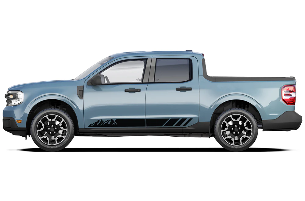 Lower Mountain Rocker Stripes Decals Compatible with Ford Maverick