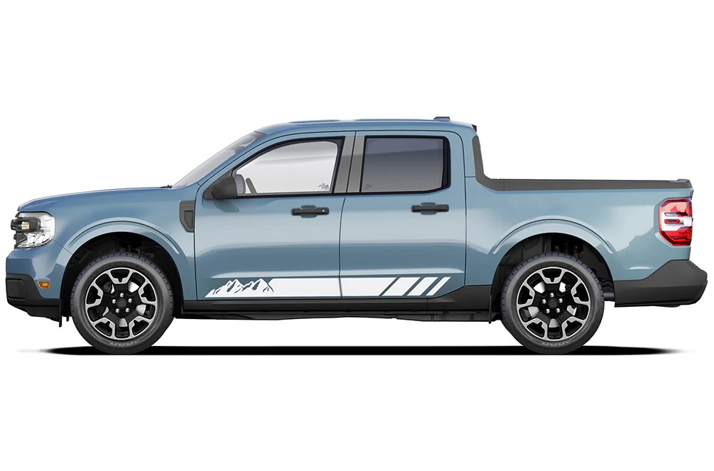 Lower Mountain Rocker Stripes Decals Compatible with Ford Maverick - Image 2