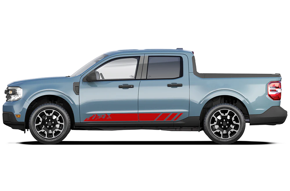 Lower Mountain Rocker Stripes Decals Compatible with Ford Maverick - Image 3