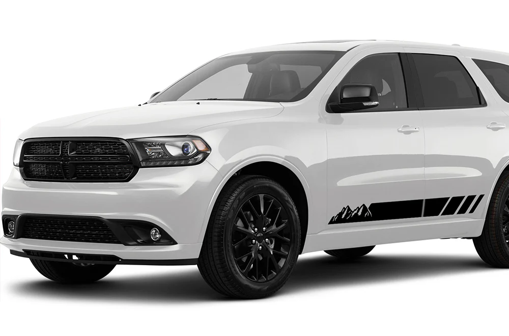 Lower Mountain Side Stripes Vinyl Decals Compatible With Dodge Durango