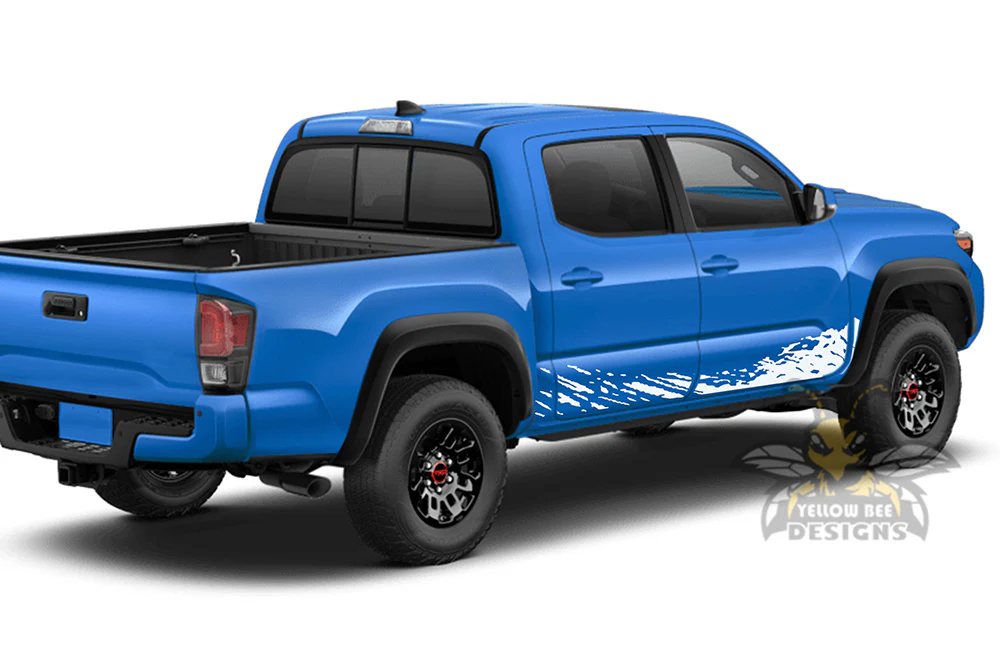Lower Mud Splash Graphics Kit Vinyl Decal Compatible with Toyota Tacoma Double Cab - Image 8