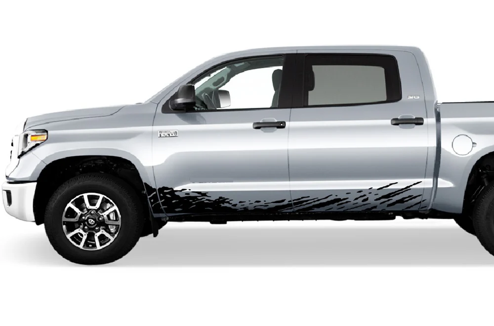 Lower Mud Splash Graphics Kit Vinyl Decal Compatible with Toyota Tundra Crewmax - Image 3