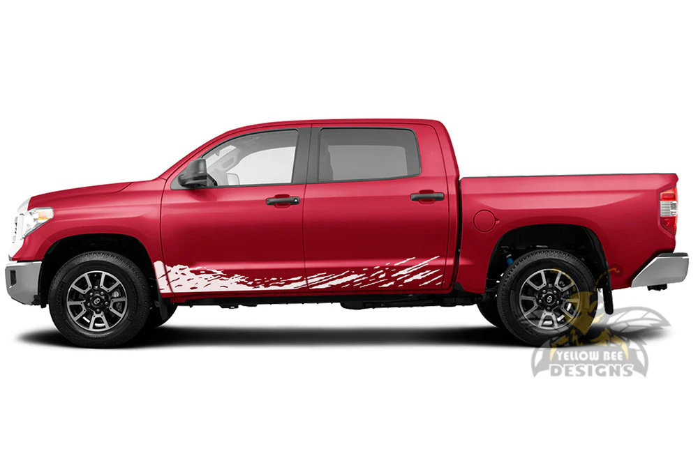 Lower Mud Splash Graphics Kit Vinyl Decal Compatible with Toyota Tundra Crewmax - Image 4