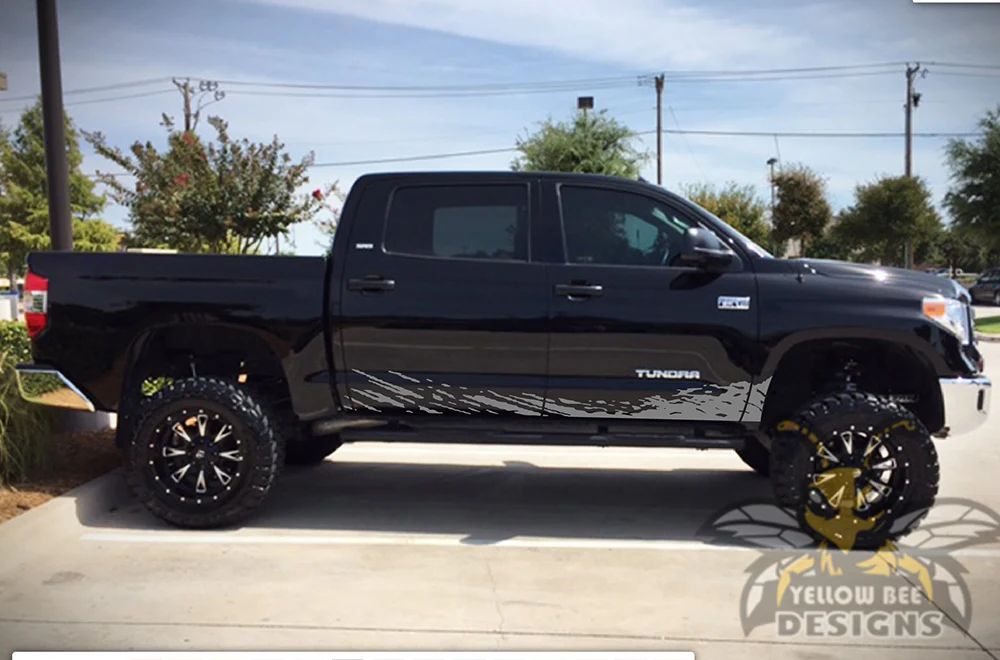 Lower Mud Splash Graphics Kit Vinyl Decal Compatible with Toyota Tundra Crewmax - Image 7
