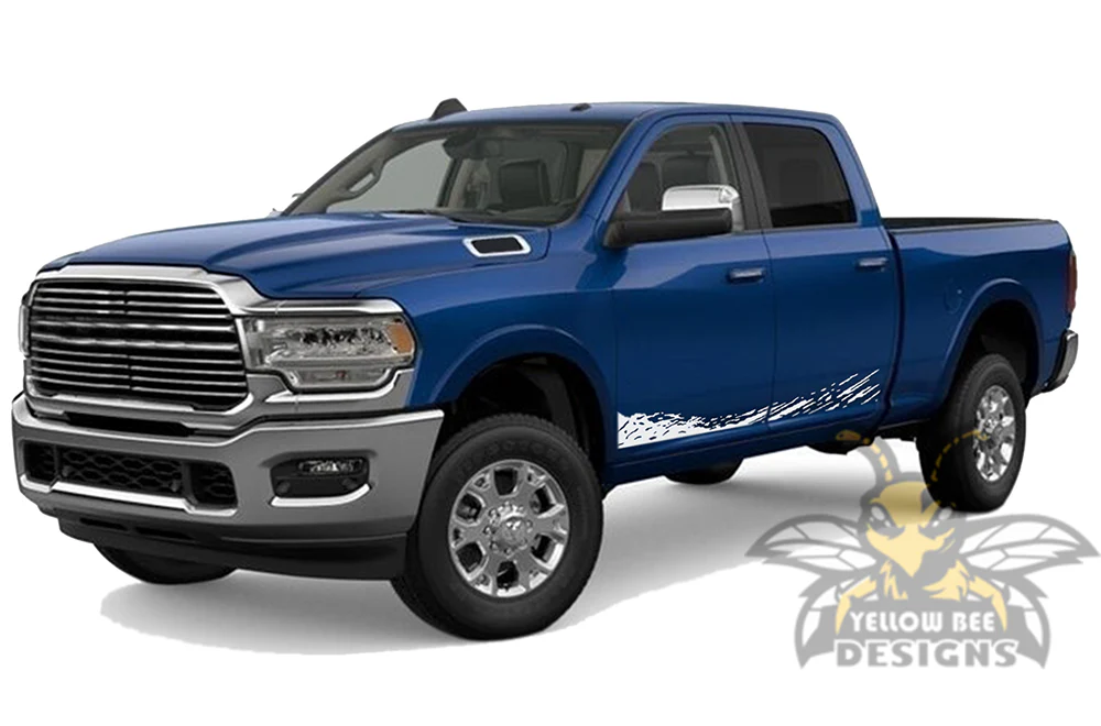 Lower Mud Splash Graphics Kit Vinyl Decals Compatible with Dodge Ram 2500 Crew Cab - Image 4