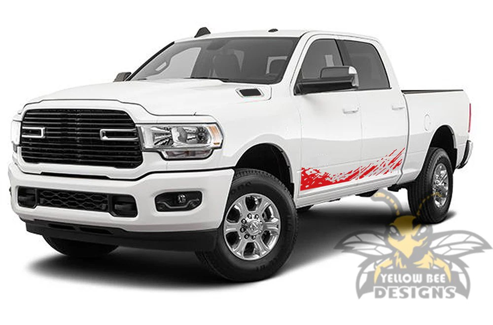 Lower Mud Splash Graphics Vinyl Decal Compatible with Dodge Ram Crew Cab 3500 Bed 6'4” - Image 3