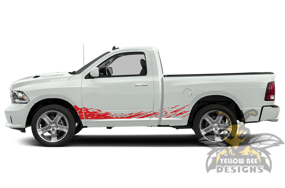 Lower Mud Splash Graphics Vinyl Decals Compatible with Dodge Ram Regular Cab 1500 - Image 3