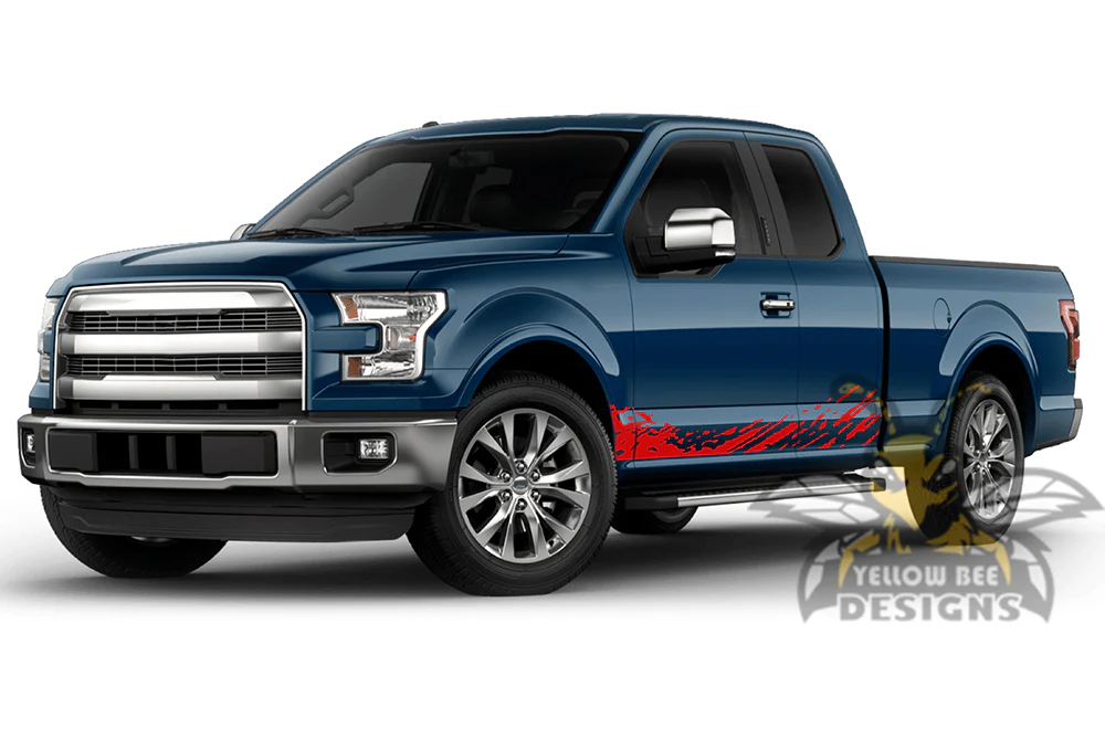 Lower Mud Splash Graphics Vinyl Decals Compatible with Ford F150 Super Cab 6.5'' - Image 3