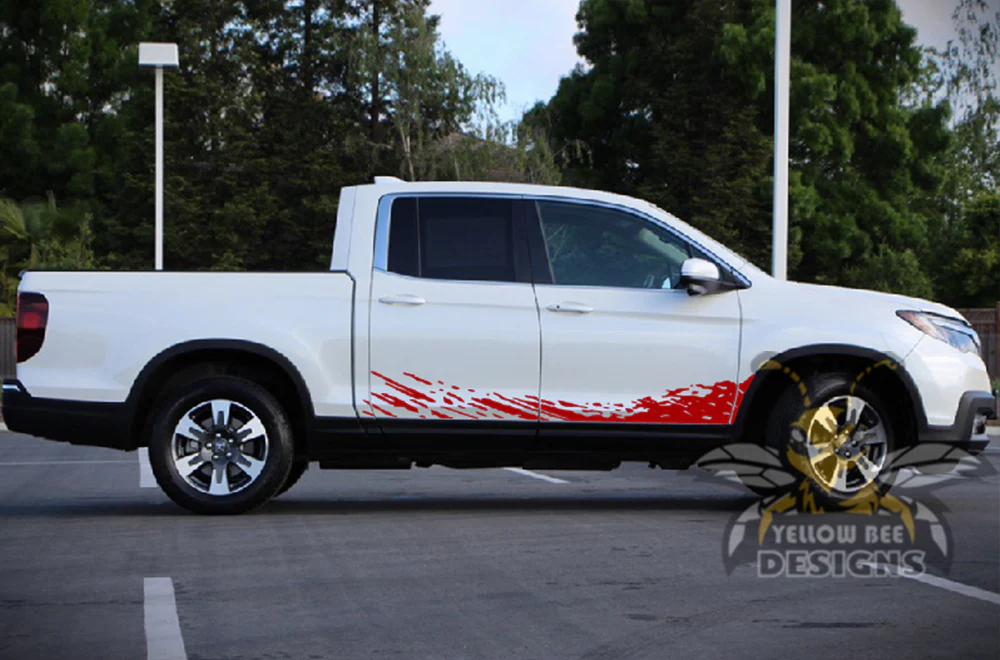 Lower Mud Splash Graphics Vinyl Decals Compatible with Honda Ridgeline - Image 7