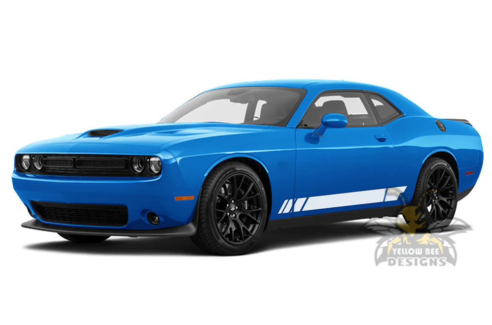 Lower Panel Stripes Graphics Vinyl Decal Compatible with Dodge Challenger - Image 2