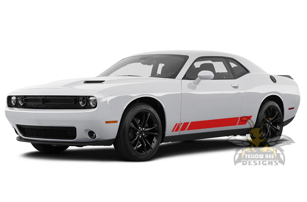 Lower Panel Stripes Graphics Vinyl Decal Compatible with Dodge Challenger - Image 3