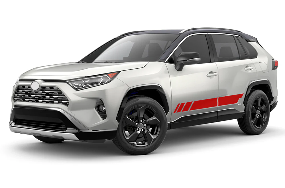 Lower Rocker Side Decals Graphics Stripes Vinyl Compatible with Toyota RAV4 - Image 3