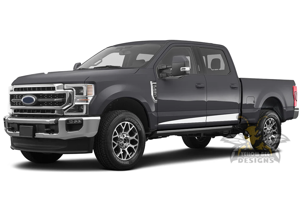 Lower Rocker Spear Stripes Graphics Vinyl Decals Compatible with Ford F250 - Image 3