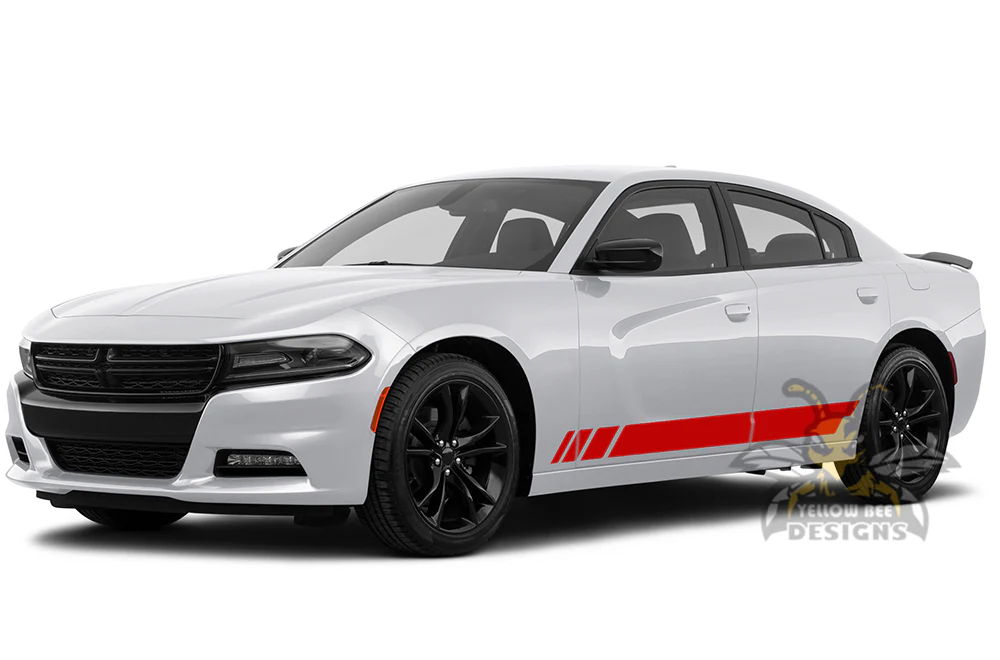 Lower Rocker Stripes Graphics Vinyl Decal Compatible with Dodge Charger - Image 3