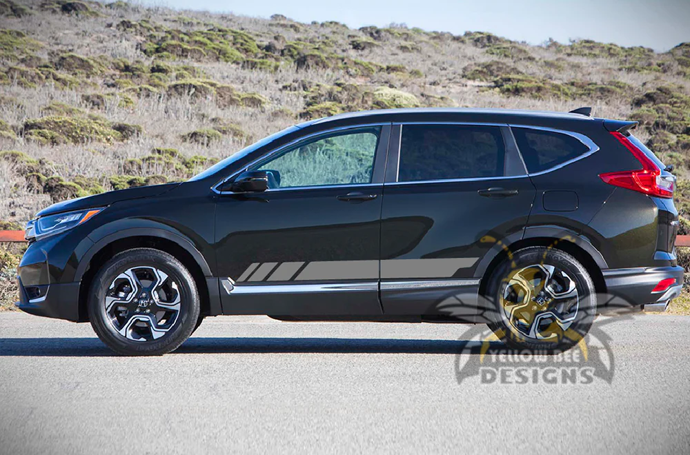 Lower Rocker Side Stripes Graphics Vinyl Decals Compatible with Honda CR-V - Image 3