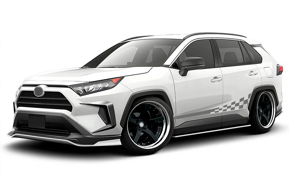 Lower Side Decals Graphics Stripes Vinyl Compatible with Toyota RAV4 - Image 3