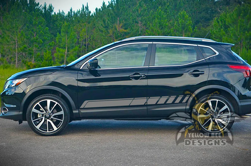 Lower Side Rocker Stripes Graphics Vinyl Decals Compatible with Nissan Rogue - Image 3