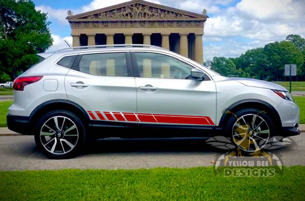 Lower Side Rocker Stripes Graphics Vinyl Decals Compatible with Nissan Rogue - Image 4