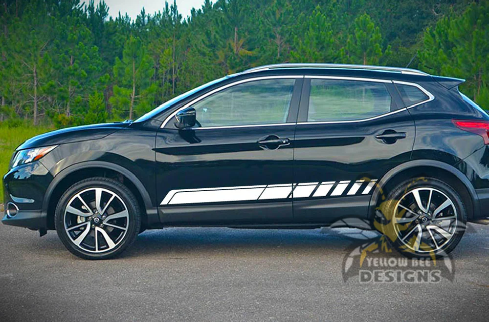 Lower Side Rocker Stripes Graphics Vinyl Decals Compatible with Nissan Rogue - Image 5