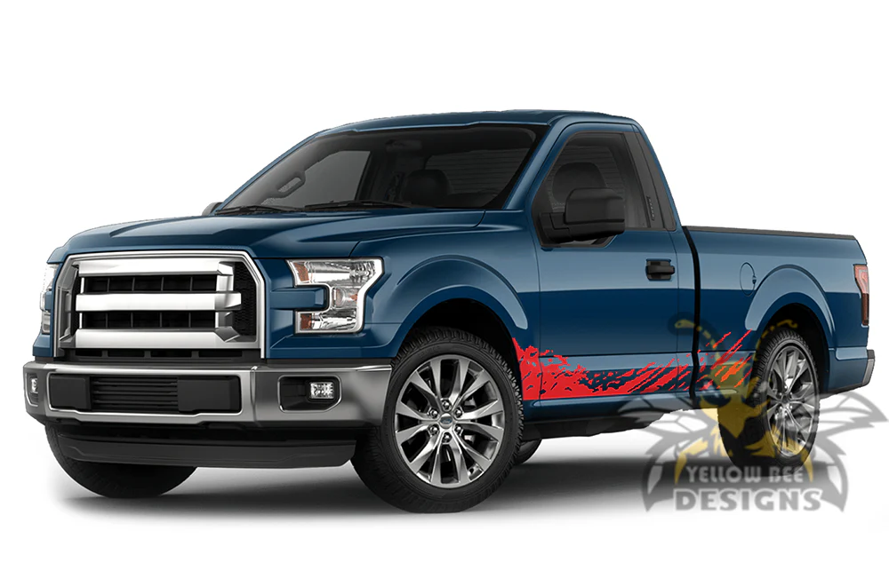 Lower Side Splash Graphics Vinyl Decals Compatible with Ford F150 Regular Cab 6.5'' - Image 3