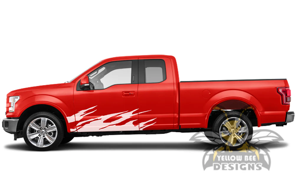 Lower Side Splash Graphics Vinyl Decals Compatible with Ford F150 Super Cab 6.5'' - Image 4