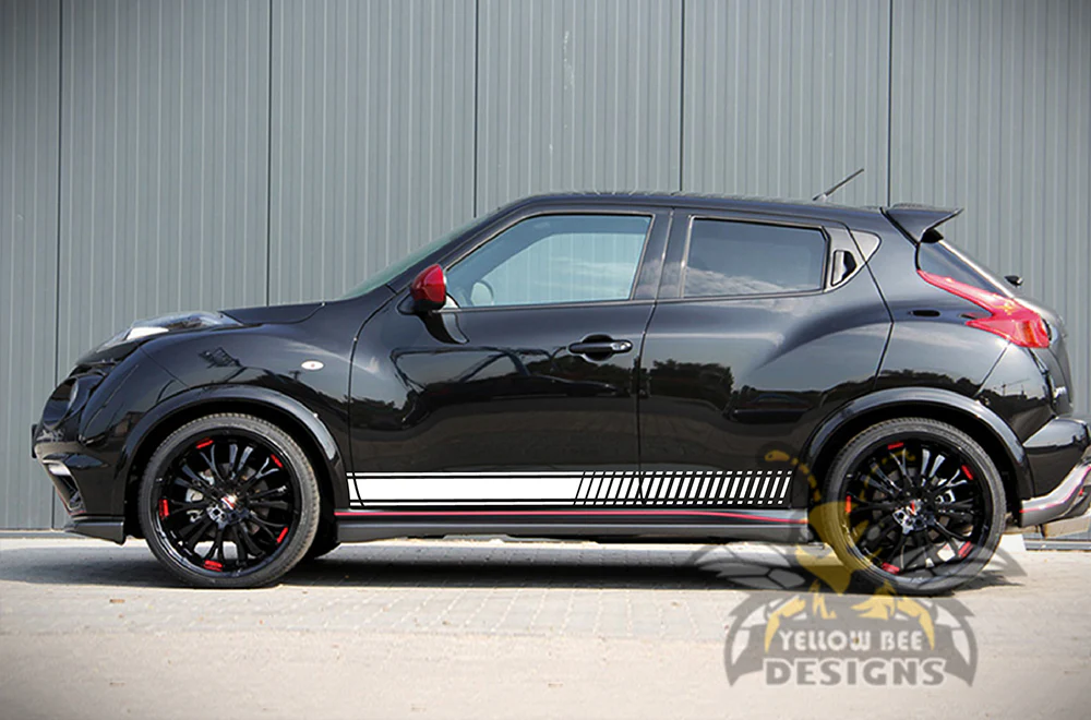Lower Side Stripe Graphics Vinyl Decals Compatible with Nissan Juke - Image 5