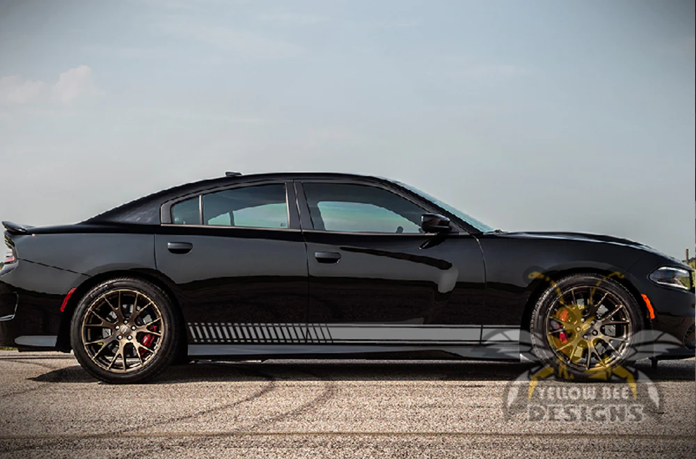 Lower Side Stripes Graphics Vinyl Decal Compatible with Dodge Charger - Image 3