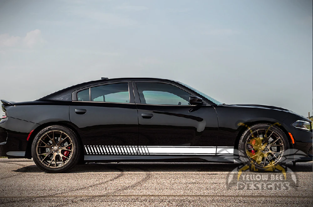 Lower Side Stripes Graphics Vinyl Decal Compatible with Dodge Charger - Image 5