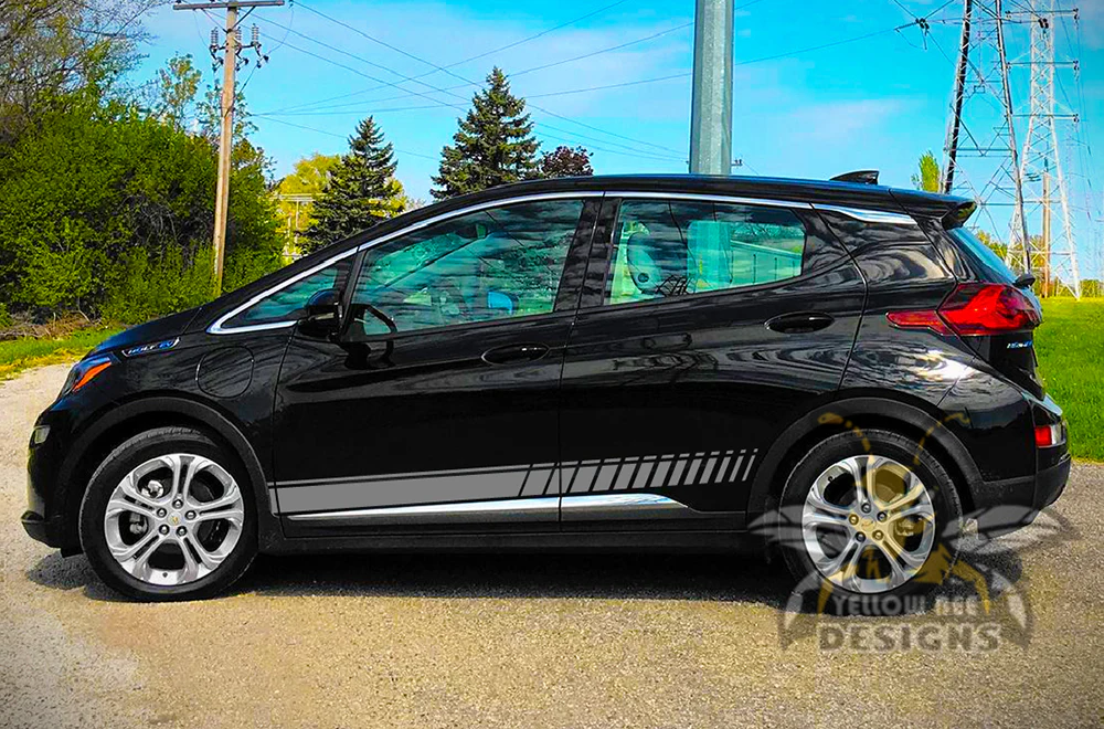 Lower Side Stripes Graphics Vinyl Decals Compatible with Chevrolet Bolt - Image 3