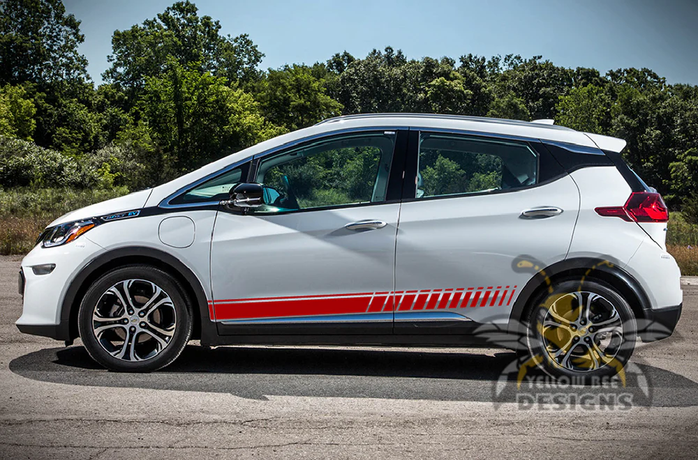 Lower Side Stripes Graphics Vinyl Decals Compatible with Chevrolet Bolt - Image 4