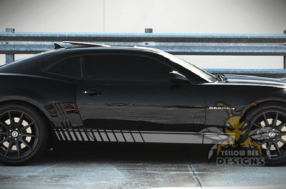 Lower Side Stripes Graphics Vinyl Decals Compatible with Chevrolet Camaro - Image 3