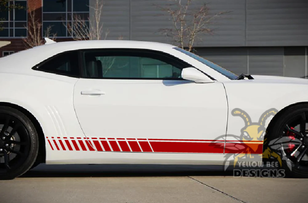 Lower Side Stripes Graphics Vinyl Decals Compatible with Chevrolet Camaro - Image 4