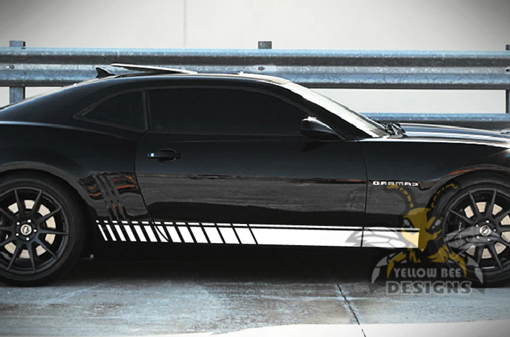 Lower Side Stripes Graphics Vinyl Decals Compatible with Chevrolet Camaro - Image 5