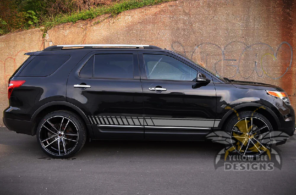 Lower Side Stripes Graphics Vinyl Decals Compatible with Ford Explorer - Image 5