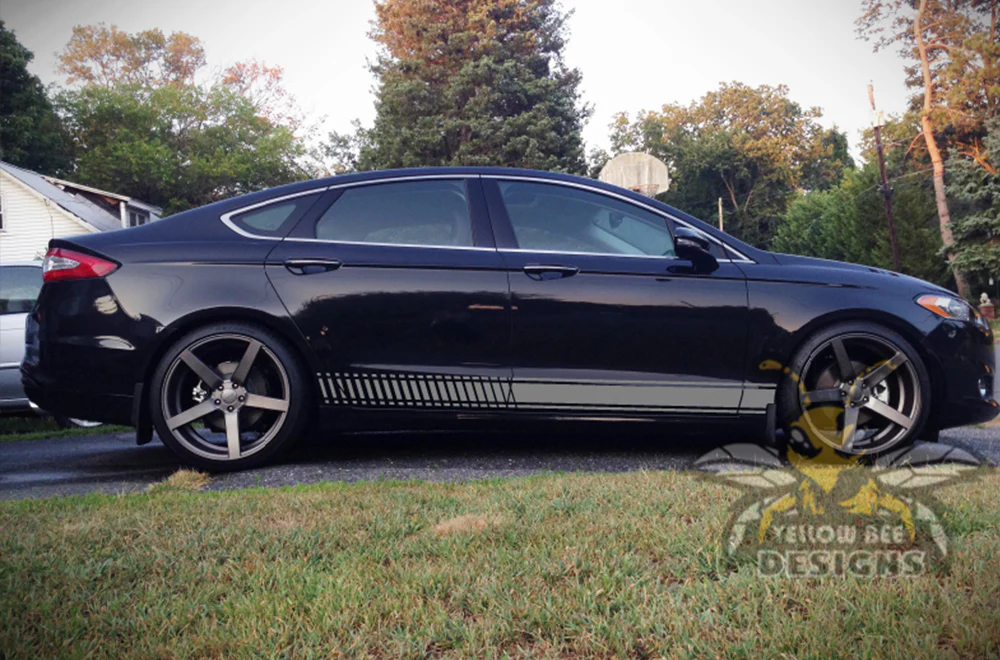 Lower Side Stripes Graphics Vinyl Decals Compatible with Ford Fusion - Image 5